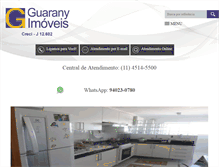 Tablet Screenshot of guaranyimoveis.com.br